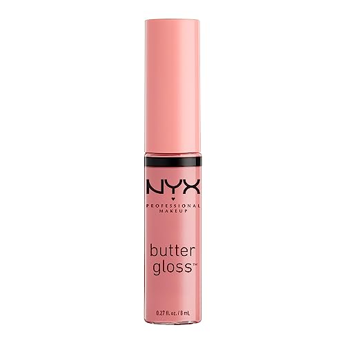 NYX Professional Makeup, liquid lipstick, High Shine And Sheer Coverage, Butter Gloss, Shade: Creme Brulee, 8 ml